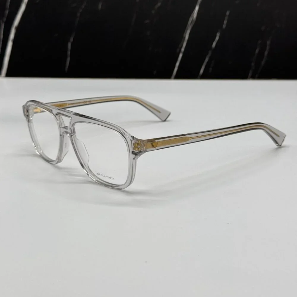 NEW BV1294O 004 BOTTEGA VENETA GREY UNISEX BOTTEGA VENETA EYEGLASSES